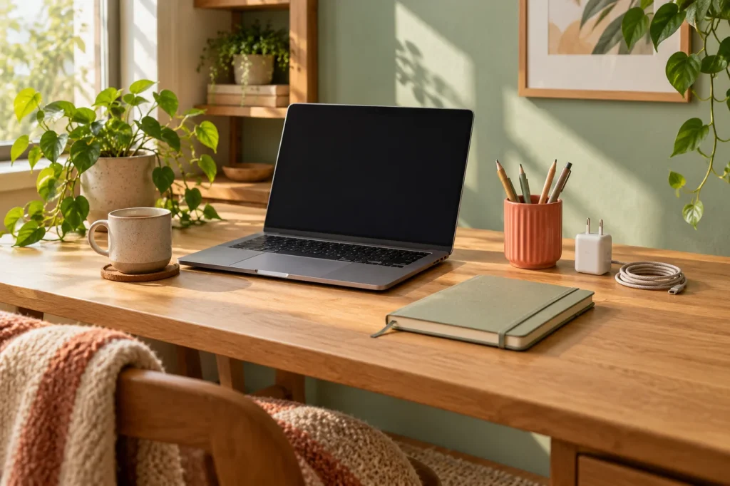 AI-generated editorial illustration for Desk & Tech Accessories; not a reviewed product