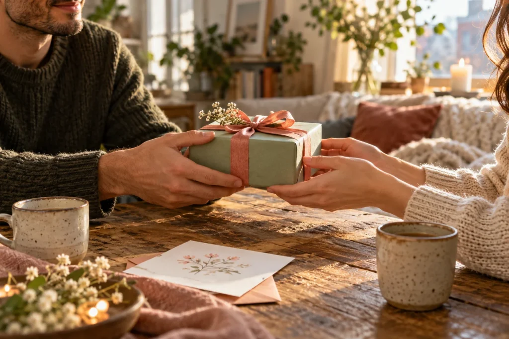 AI-generated editorial illustration for Gifts for Partners; not a reviewed product